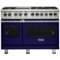 Viking - Self-Cleaning Freestanding Double Oven Dual Fuel Convection Range - Cobalt Blue-Front_Standard