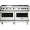 Viking - Professional 5 Series 8.0 Cu. Ft. Freestanding Double Oven Gas Convection Range - Stainless steel-Front_Standard
