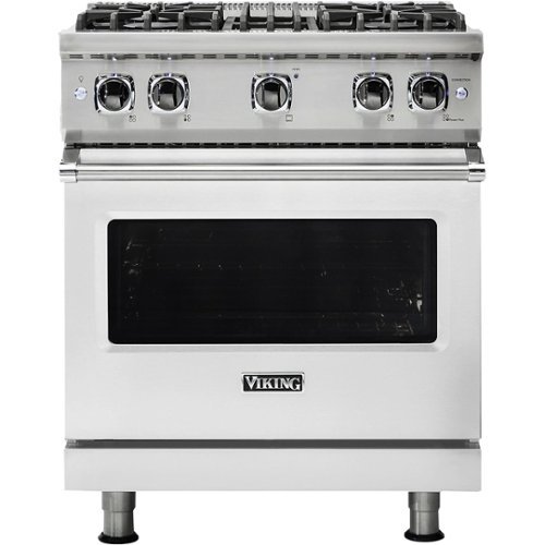 Viking - Professional 5 Series 4.0 Cu. Ft. Freestanding LP Gas Convection Range - Stainless steel
