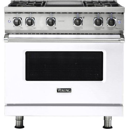 Viking - 5.1 Cu. Ft. Freestanding LP Gas Convection Range - White