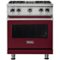 Viking - 4.0 Cu. Ft. Freestanding Gas Convection Range - Burgundy-Front_Standard