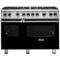 Viking - Professional 5 Series 6.1 Cu. Ft. Freestanding Double Oven Gas Convection Range - Black-Front_Standard