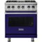 Viking - 4.7 Cu. Ft. Self-Cleaning Freestanding Dual Fuel Convection Range - Cobalt Blue-Front_Standard