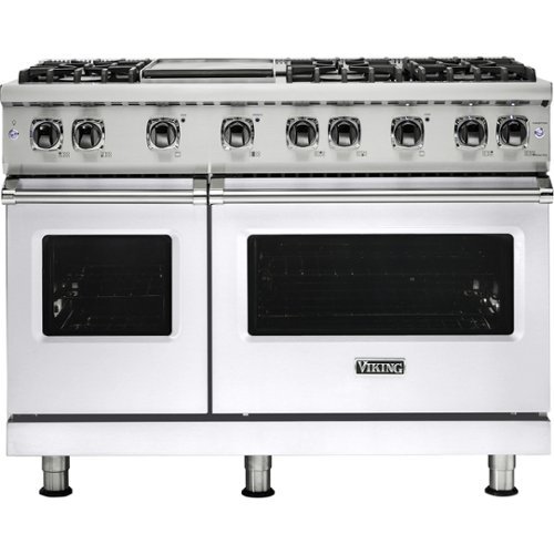 Viking - Freestanding Double Oven Gas Convection Range - White