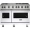 Viking - Freestanding Double Oven Gas Convection Range - White-Front_Standard