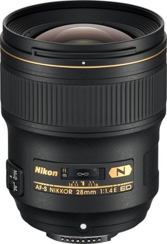 Nikkor AF-S 28mm f/1.4 E ED Wide-Angle Lens for Nikon D3 - Black