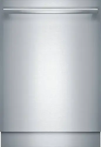 Front. Bosch - Benchmark Series 24" Top Control Built-In Stainless Steel Tub Dishwasher with 3rd Rack and PureDry, 38 dBA - Stainless steel.