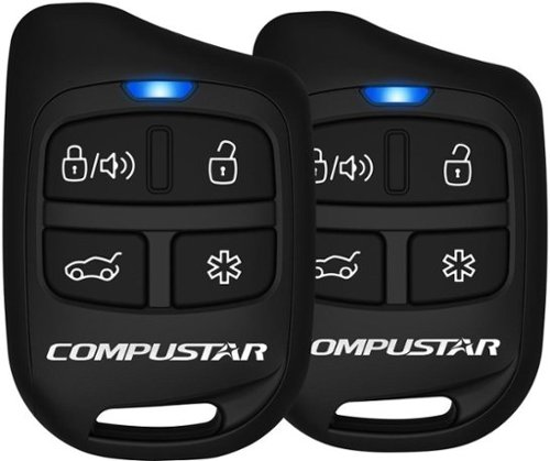 Compustar 1-Way Security System with Shock Sensor and Siren - Black WORLDWIDE DELIVERY