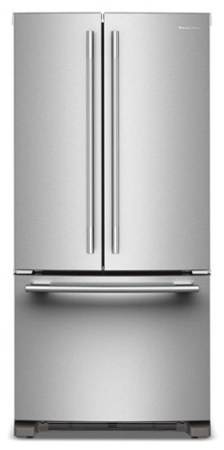 KitchenAid - 22 Cu. Ft. French Door Refrigerator with Internal Water Dispenser - Stainless Steel