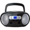 Toshiba - 2.4W Portable CD Boombox - Black-Front_Standard