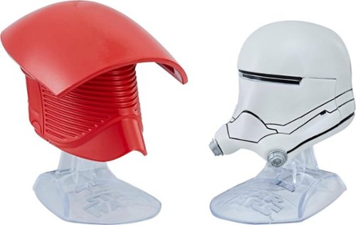  Star Wars Titanium Series Elite Praetorian Guard &amp; First Order Flametrooper Helmets - Red/White