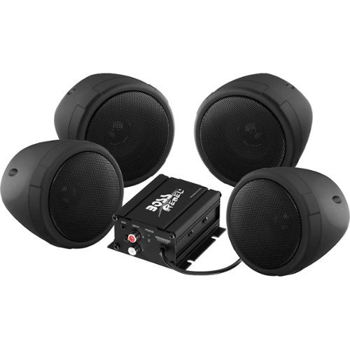 BOSS Audio - All-Terrain 1000W Speaker and Amplifier System - Black