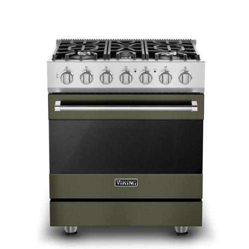 Viking - 3 Series 4.7 Cu. Ft. Self-Cleaning Freestanding Dual Fuel Convection Range - Martini - Martini