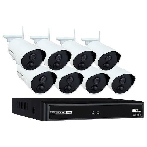  Night Owl - 8 Channel Wi-Fi NVR with 8 Wi-Fi IP 1080p HD 2-Way Audio Cameras and 1TB Hard Drive
