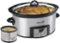 Crock-Pot - Countdown 6-Quart Slow Cooker and Little Dipper Warmer - Stainless Steel-Angle_Standard
