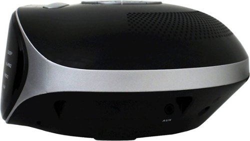Jensen AM/FM Dual-Alarm Clock Radio - Silver/black WORLDWIDE DELIVERY