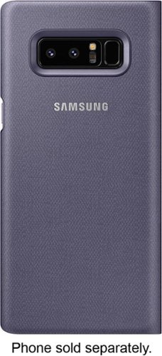 LED Wallet Case for Samsung Galaxy Note8 - Orchid Gray-Front_Standard