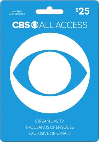  CBS All Access - $25 Gift Card