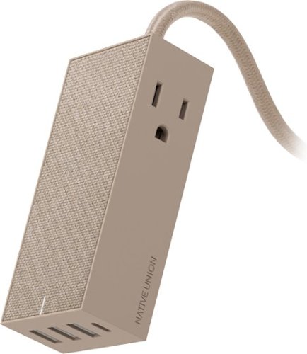 Native Union - Smart Hub Bridge USB Charger - Taupe & Taupe-Front_Standard 