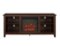 Walker Edison - 58" Open Storage Fireplace TV Stand for Most TVs Up to 65" - Traditional Brown-Front_Standard