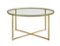 Walker Edison - Modern Glam Round Coffee Table - Glass-Front_Standard