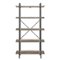 Walker Edison - Urban Pipe 5-Shelf Bookcase - Driftwood-Front_Standard