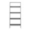 Walker Edison - 55" Leaning Ladder 4-Shelf Bookcase - Gray-Front_Standard