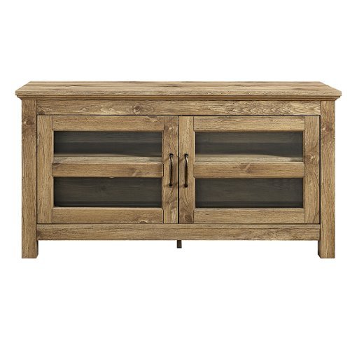 Walker Edison - Double Door TV Stand for Most Flat-Panel TV's up to 48" - Barnwood