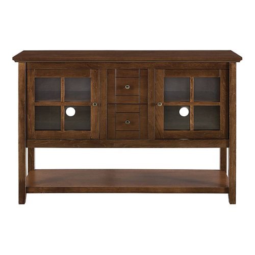 Walker Edison - Transitional TV Stand / Buffet for TVs up to 55" - Walnut