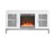 Modern Two Door Fireplace TV Stand for Most TVs up to 58"-Front_Standard