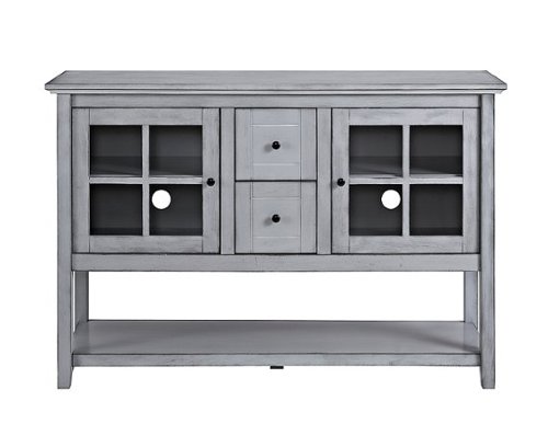 Walker Edison - Transitional TV Stand / Buffet for TVs up to 55" - Antique Gray
