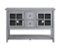 Walker Edison - Transitional TV Stand / Buffet for TVs up to 55" - Antique Gray-Front_Standard