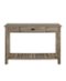 Walker Edison - 48" Wood Storage Entry Accent Table - Gray Wash-Front_Standard