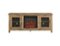 Walker Edison - 58" Transitional Two Glass Door Fireplace TV Stand for Most TVs up to 65" - Barnwood-Front_Standard