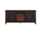 Walker Edison - 58" Transitional Two Glass Door Fireplace TV Stand for Most TVs up to 65" - Traditional Brown-Front_Standard