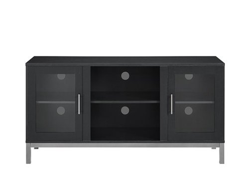 Walker Edison - Urban Modern TV Stand for Most TVs Up to 60" - Black