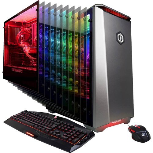 CyberPowerPC - Gamer Panzer Desktop - Intel Core i7-7820X - 16GB Memory - NVIDIA GeForce GTX 1080 - 480GB SSD + 3TB Hard Drive - Gray-Front_Standard 