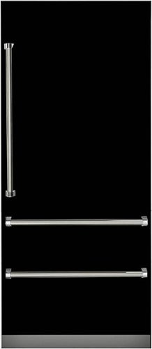 Viking - Professional 7 Series 20 Cu. Ft. Bottom-Freezer Built-In Refrigerator - Black-Front_Standard 