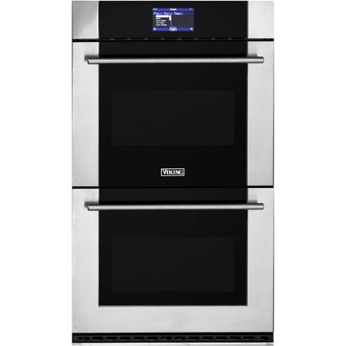 Viking - Virtuoso 6 Series 29.8" Built-In Double Electric Convection Wall Oven - Stainless steel
