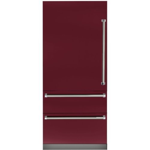 Viking - Professional 7 Series 20 Cu. Ft. Bottom-Freezer Built-In Refrigerator - Burgundy-Front_Standard 