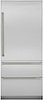 Viking - Professional 7 Series 20 Cu. Ft. Bottom-Freezer Built-In Refrigerator - Stainless Steel-Front_Standard