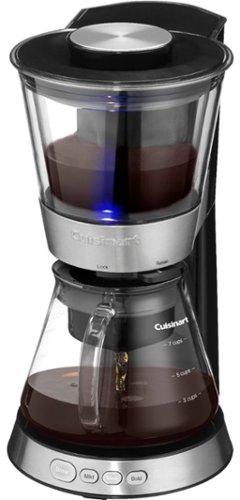 Cuisinart 7 Cup Cold Brew Coffee Maker Black Stainless Steel DCB