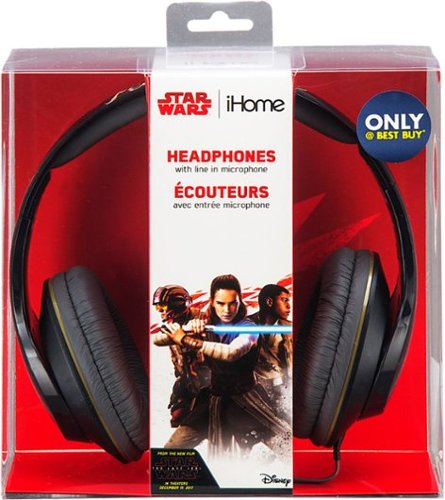  iHome - Star Wars Li-M40BB.FXv7M Over-the-Ear Headphones - Black/gold