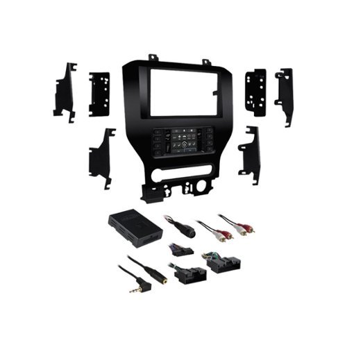 Metra - Dash Kit for Select 2015-2017 Ford Mustang DIN DDIN - Black