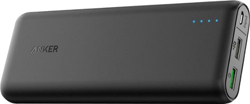  Anker - PowerCore 20,000 mAh Portable Charger for Most USB-Enabled Devices - Black