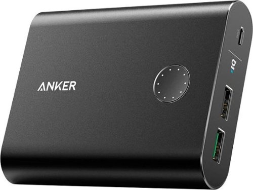  Anker - PowerCore+ 13,400 mAh Portable Charger for Most USB-Enabled Devices - Black