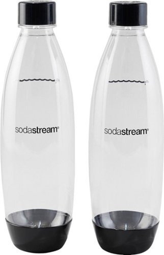 SodaStream - 1L Bottle (2-Pack) - Black