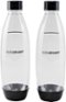 SodaStream - 1L Bottle (2-Pack) - Black-Front_Standard