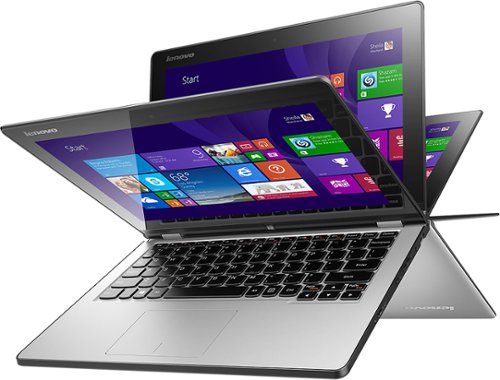  Lenovo - Yoga 2 2-in-1 11.6&quot; Touch-Screen Laptop - Intel Core i5 - 4GB Memory - 128GB Solid State Drive - Silver