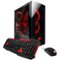 iBUYPOWER - Desktop - AMD Ryzen 7 1700 - 16GB Memory - AMD Radeon RX 570 - 120GB Solid State Drive + 1TB Hard Drive - Black/Red-Front_Standard